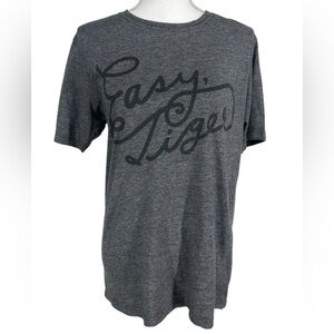 EASY TIGER / Charcoal Gray T-Shirt / Medium / Hipster Grunge Emo Indie Rock Goth
